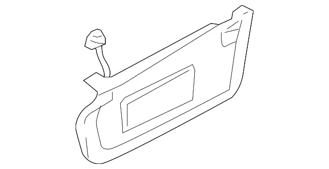 Sun Visor - Driver's Side (LH) - Mazda (GK2E-69-320E-80)