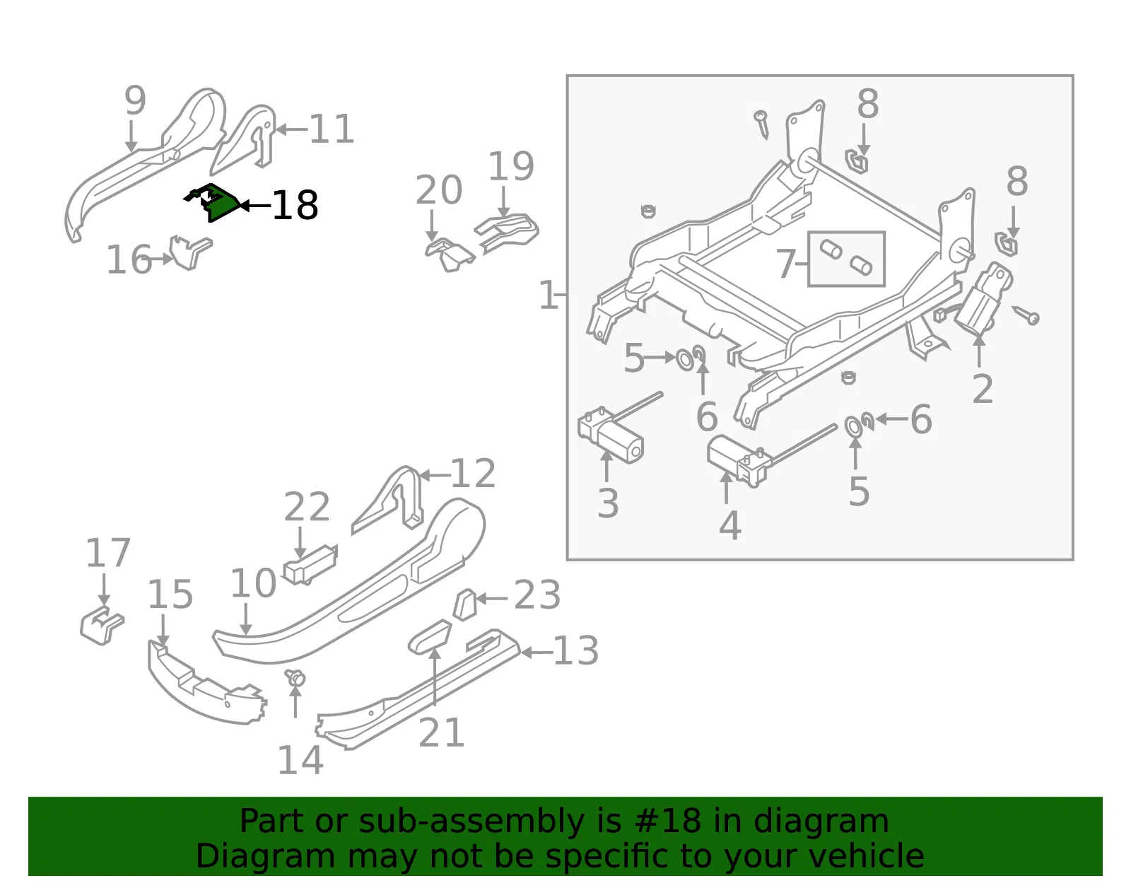 Seat Track Cover - Mazda (GK3J-88-1K8-02) - view 3