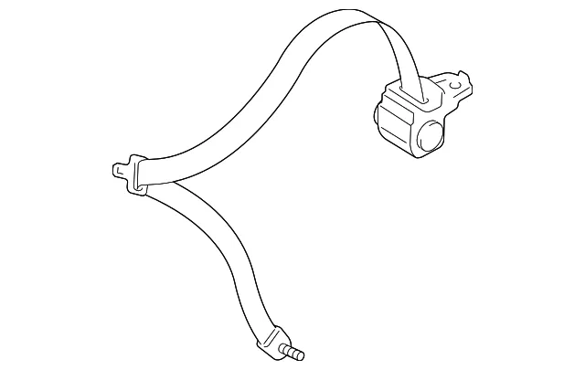 Belt B L Rear Seat - Driver's Side (LH) - Mazda (GKYA-57-790-85)