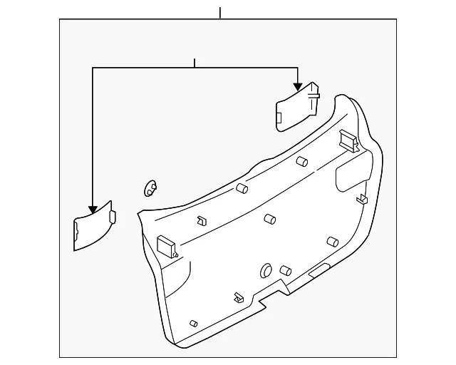 Trim Liftgate Lower - MAZDA (GM9E68960D02)