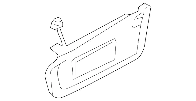 Sun Visor L - Driver's Side (LH) - Mazda (GN3B-69-320-80)