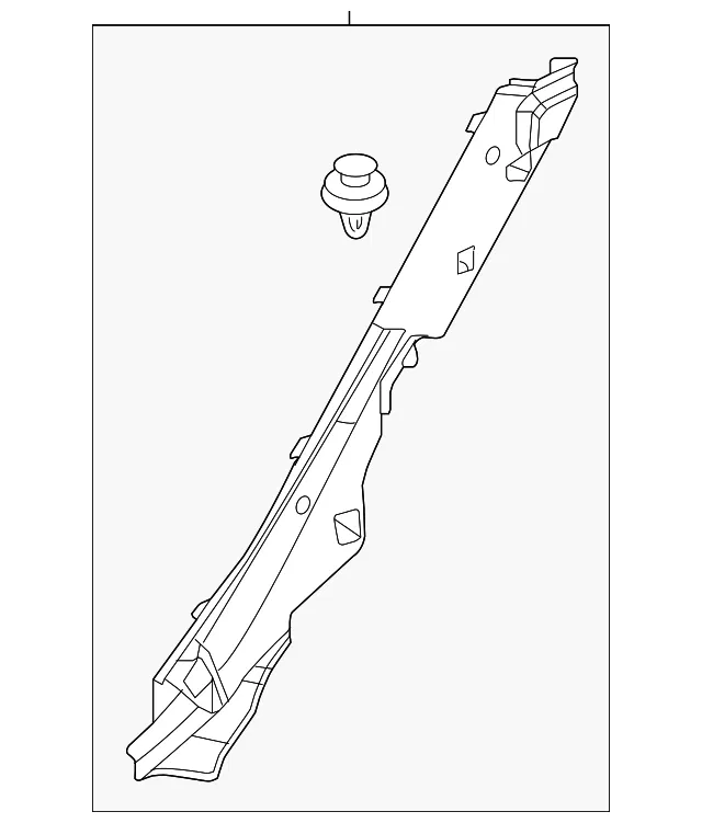 Upper Trim - Driver's Side (LH) - Mazda (GRF5-68-260-75)