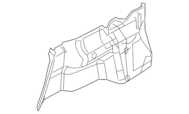 Trunk Side Trim - Driver's Side (LH) - Mazda (GS3L-68-870)