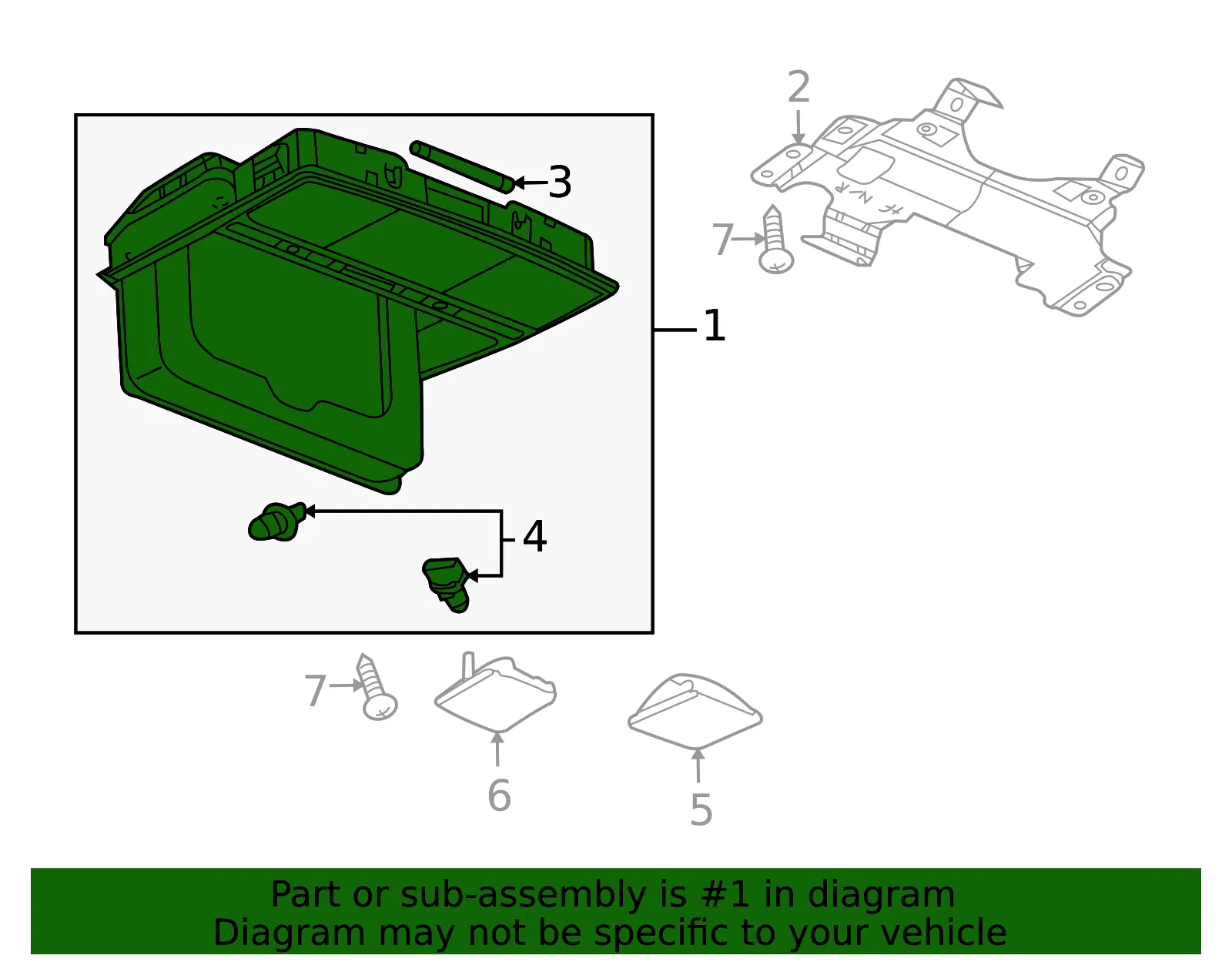 Overhead Console - Mazda (GS4A-69-970D-30) - view 3