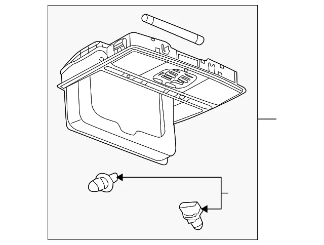 Overhead Console - Mazda (GS4C-69-970D-75) - view 2