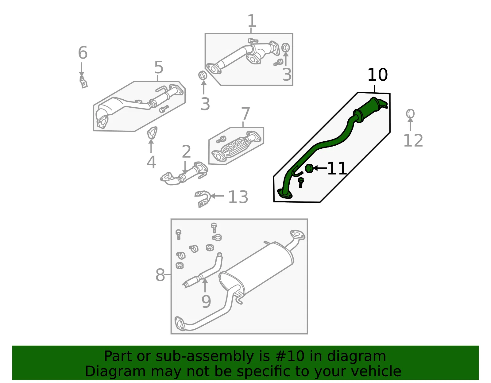 Silencer After - MAZDA (GY06403A0B) - view 2
