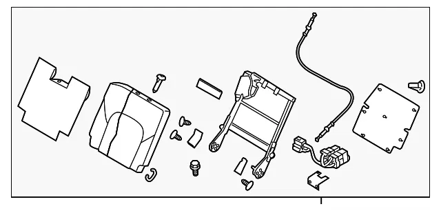 Seat Back Assembly - Nissan (H9600-8A60A)