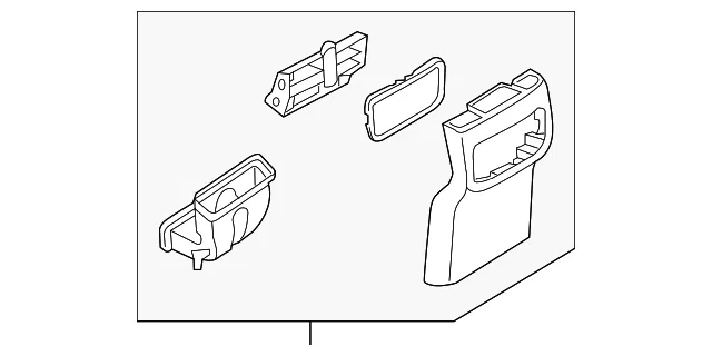 Console Trim Panel - Mazda (K123-64-470-02) - view 2