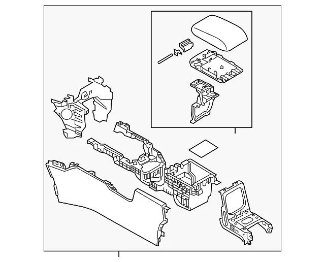 Center Console - Mazda (K156-64-420C-14)