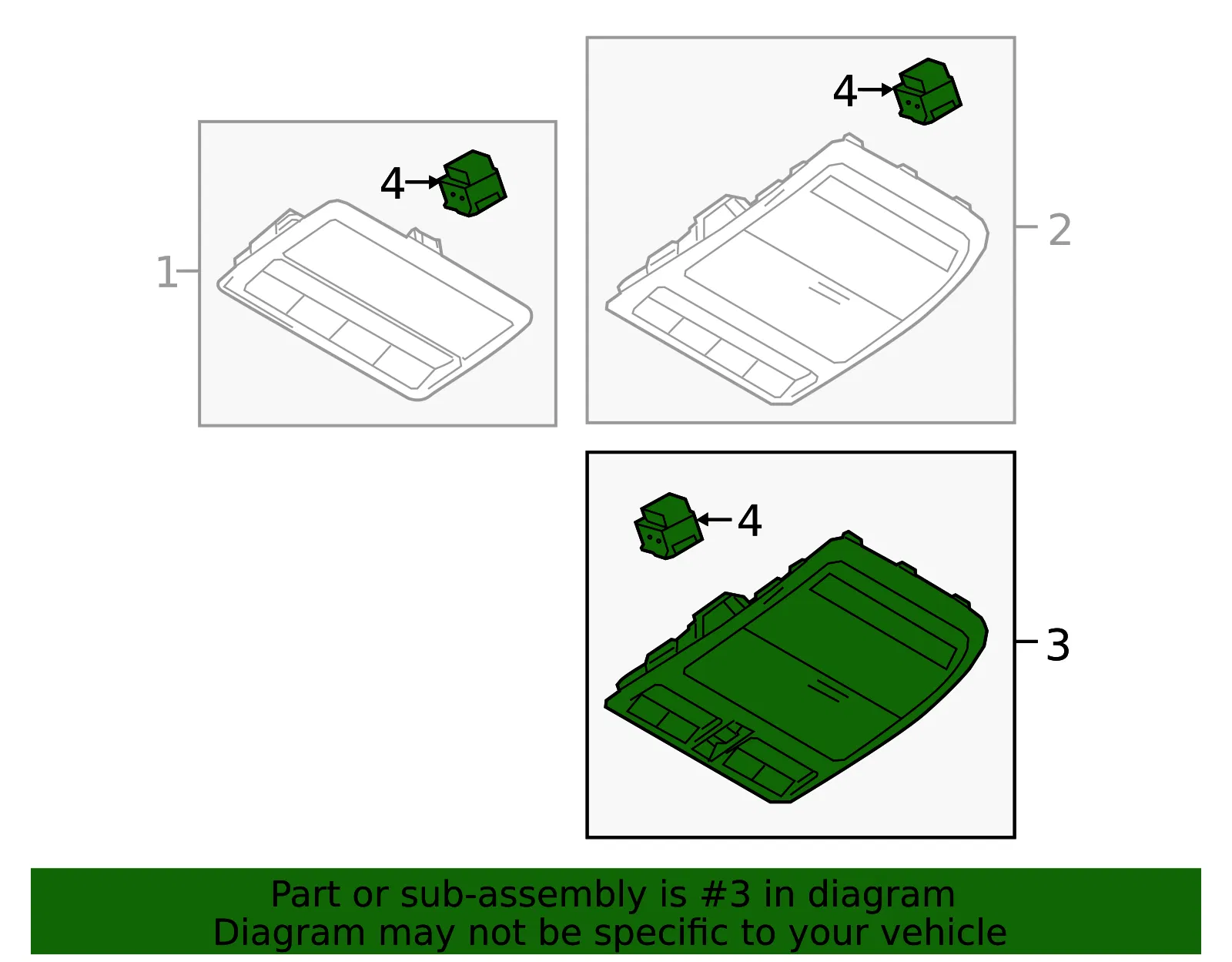 Overhead Console - Mazda (K63H-69-97YB-75) - view 2