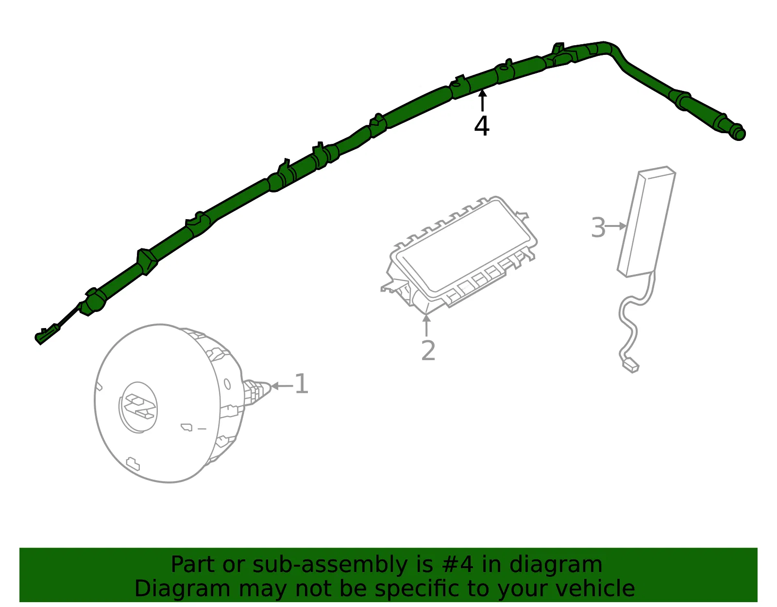 Curtain Air Bag - Nissan (K85P0-6GP0A) - view 2