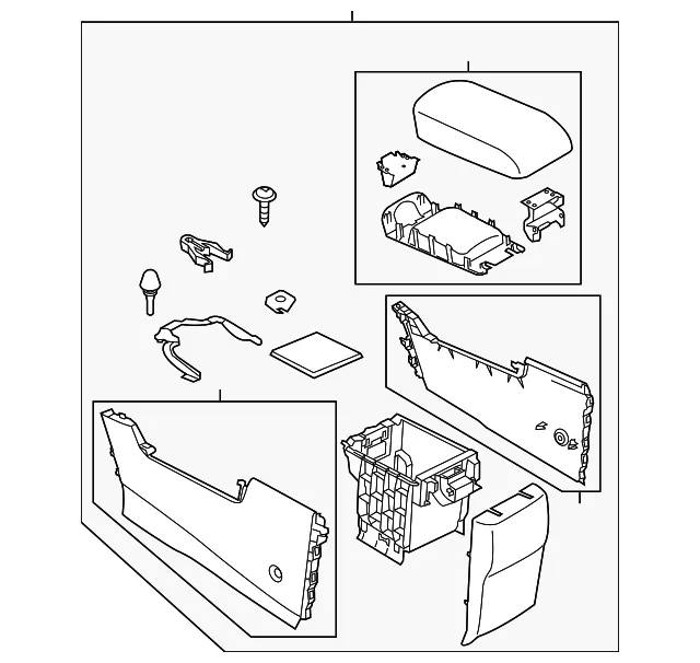 Center Console - Mazda (KA0G-64-420C-02) - view 2