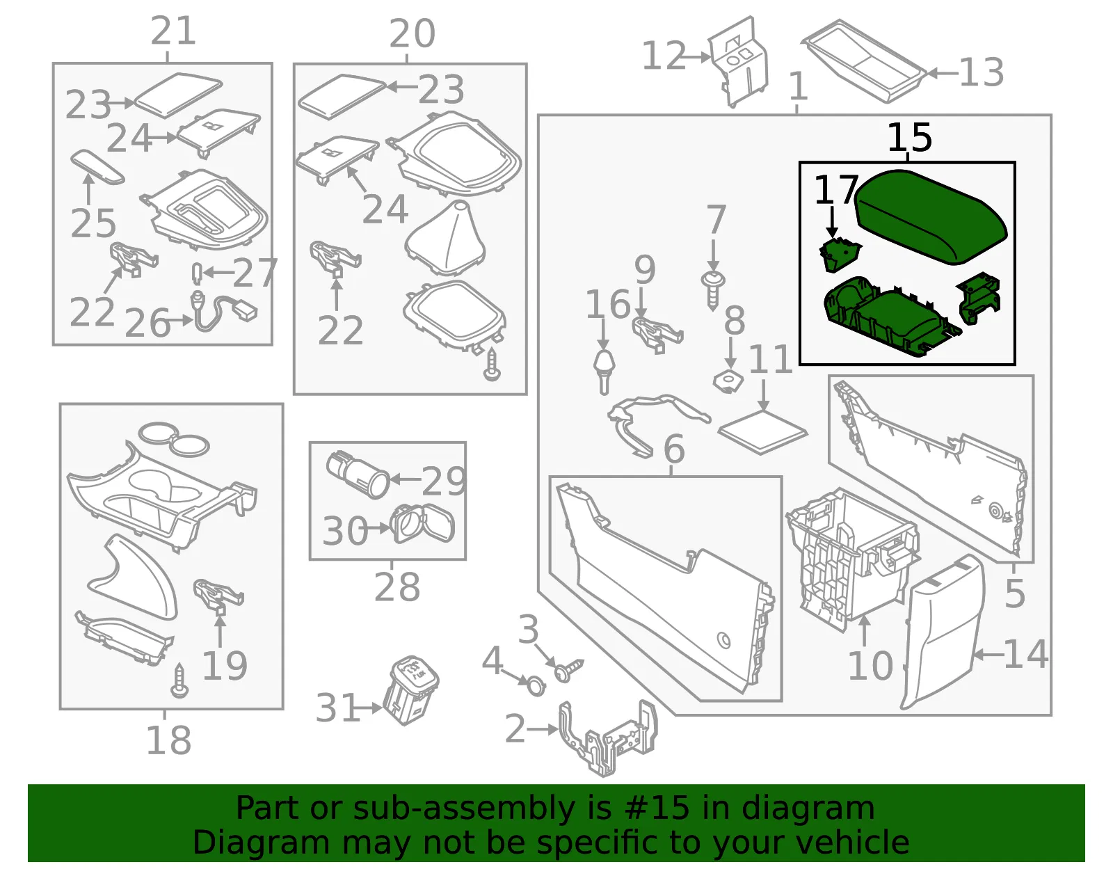 Armrest Assembly - Mazda (KA0G-64-450B-02) - view 3