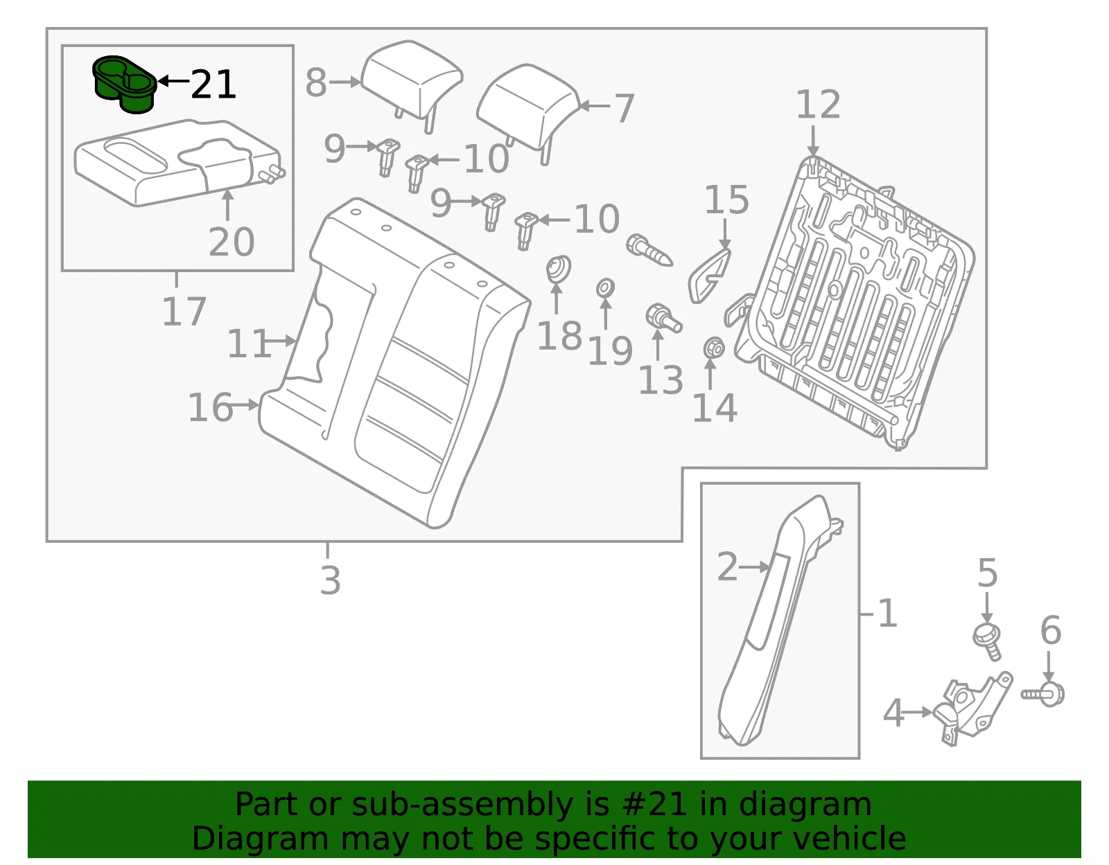 Cup Holder - Mazda (KA0H-88-2B7-02) - view 3
