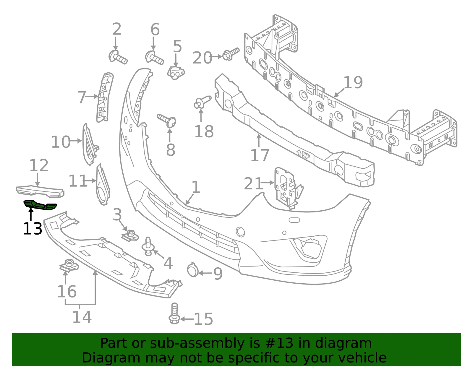 Lower Trim - Passenger Side (RH) - Mazda (KA0J-50-C13) - view 3