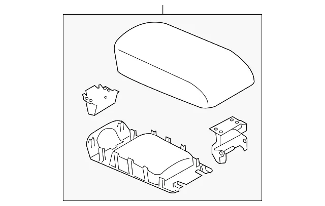 Armrest Assembly - Mazda (KA0M-64-450B-02) - view 2