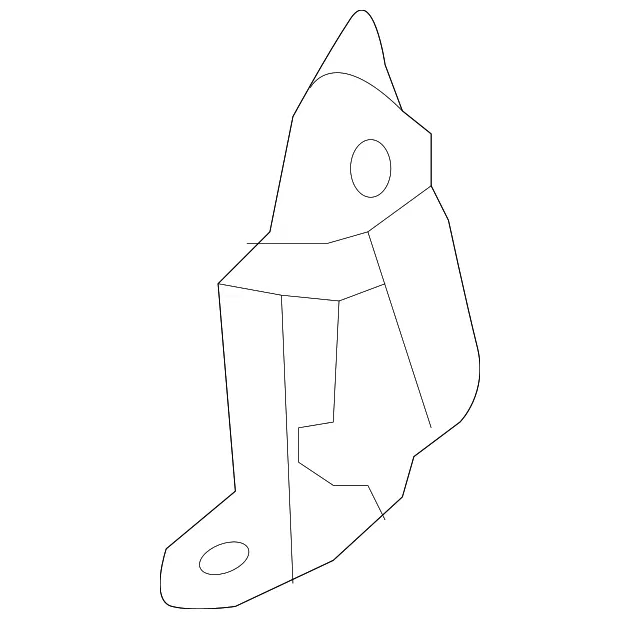 Instrument Panel Air Bag Bracket - Passenger Side (RH) - Mazda (KB7W-60-615A)