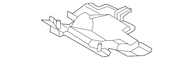 Instrument Panel Knee Bolster - Passenger Side (RH) - Mazda (KB7W-64-520)