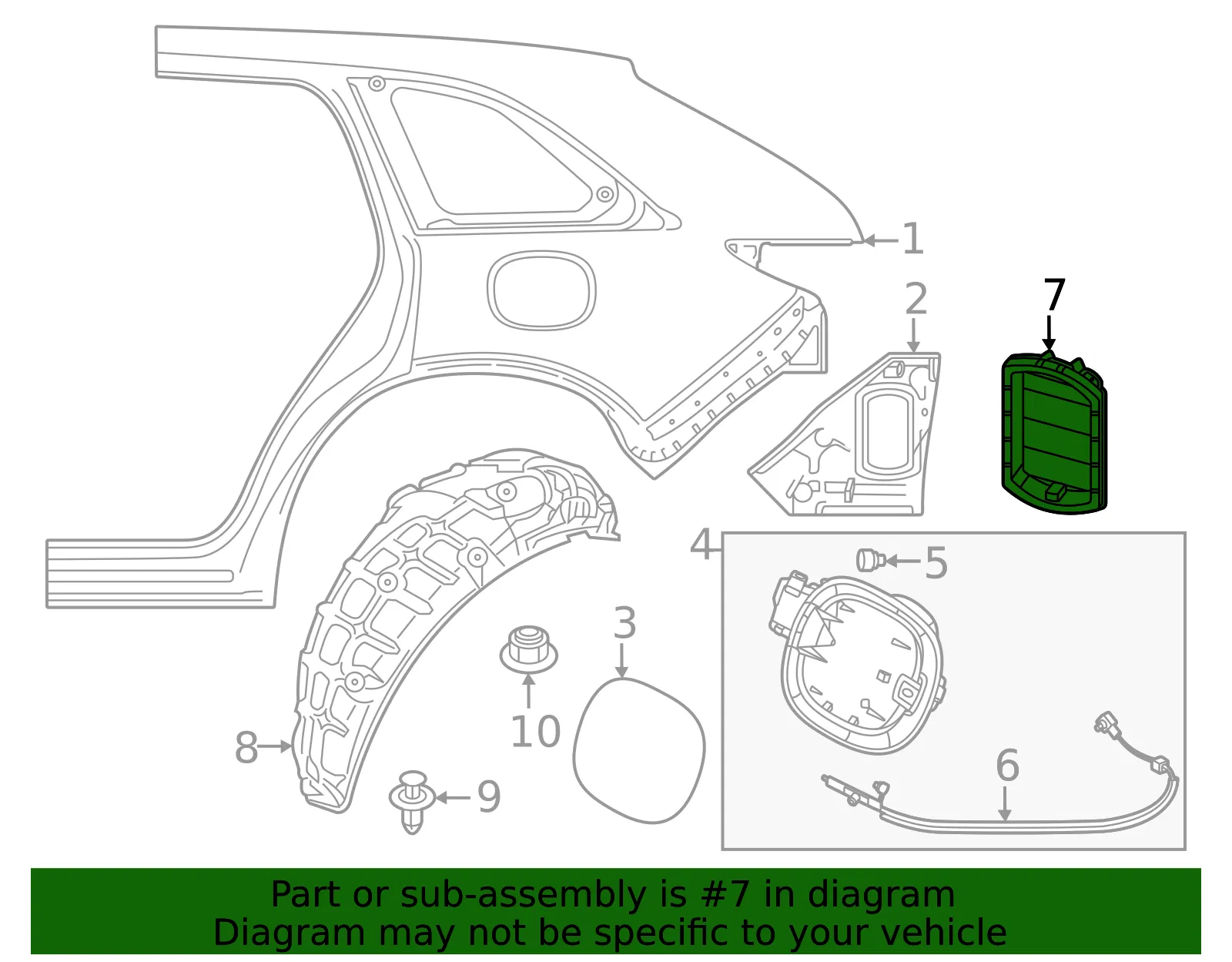 Pressure Vent - Mazda (KBB3-51-920) - view 2