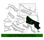 Lower Dash Panel - Mazda (KBB3-53-400E) - view 4