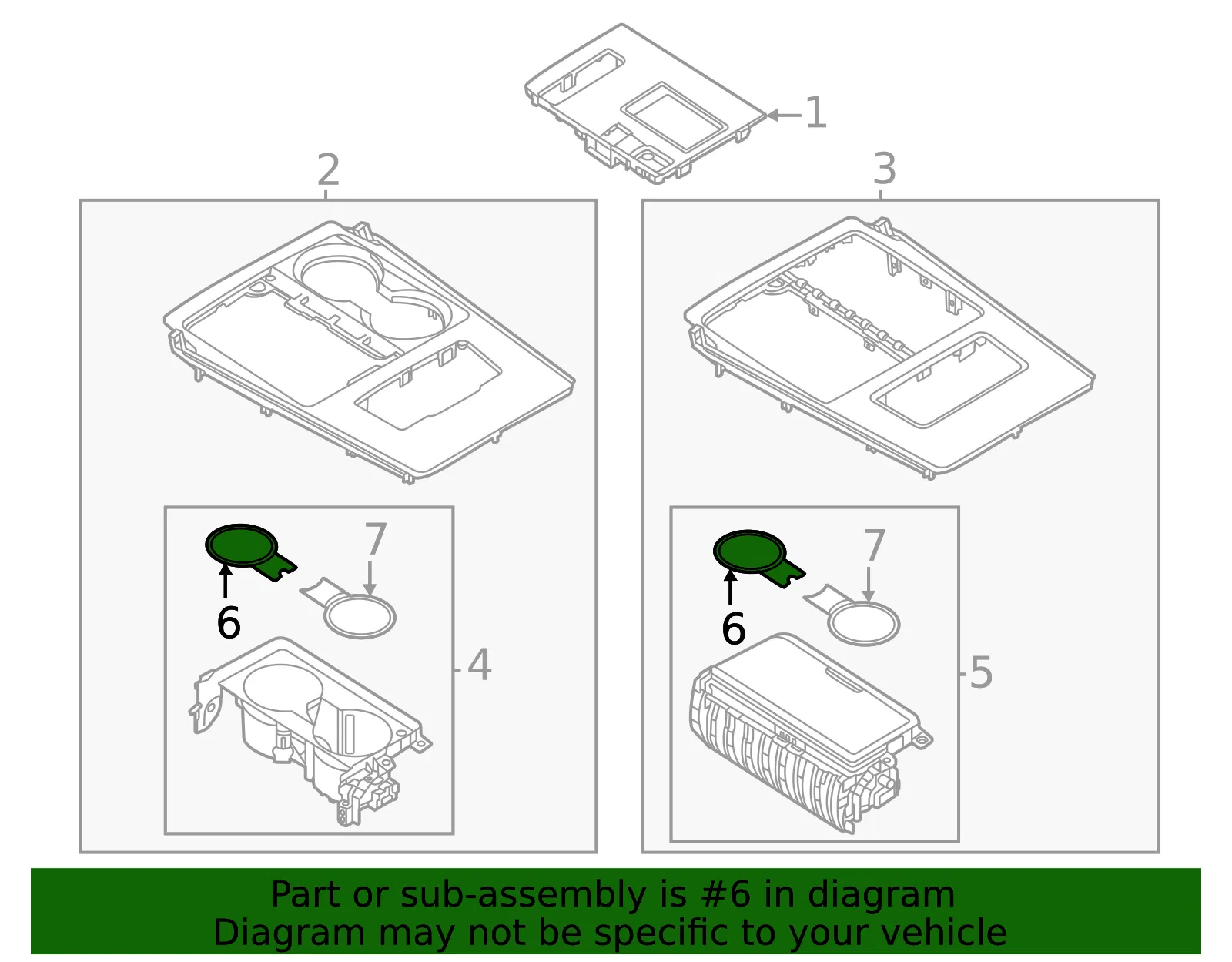 Console Mat - Mazda (KBB3-64-313) - view 2