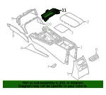 Console Compartment - Mazda (KBB3-64-360) - view 4