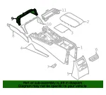 Console Trim Panel - Mazda (KBB3-64-430) - view 4