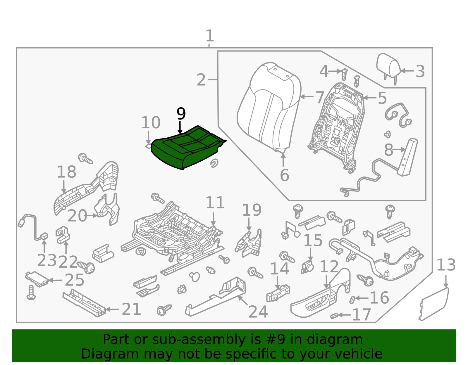 Seat Cushion Foam - Mazda (KCNH-88-16X) - view 2