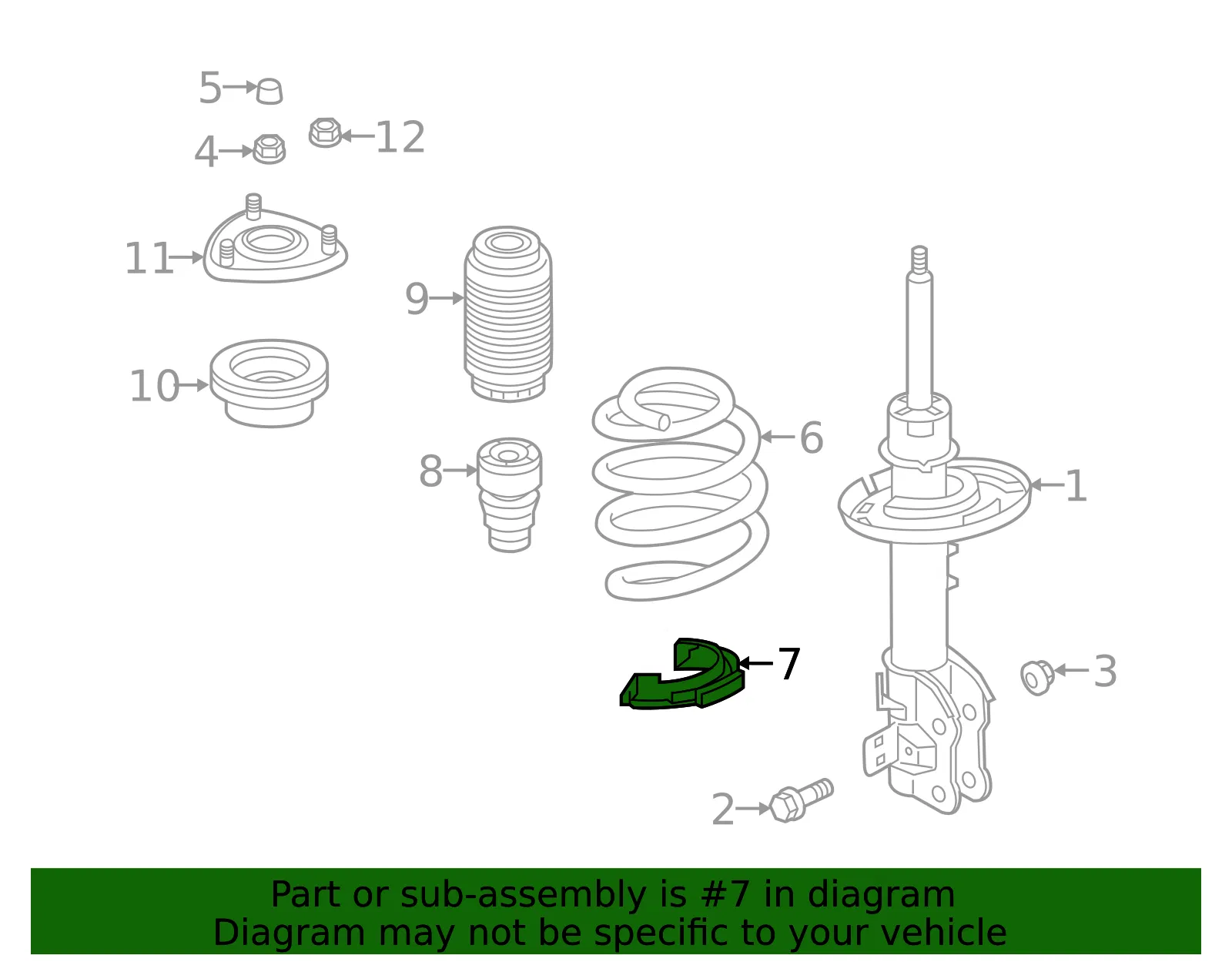 Lower Seat - Mazda (KD35-34-0A3) - view 3