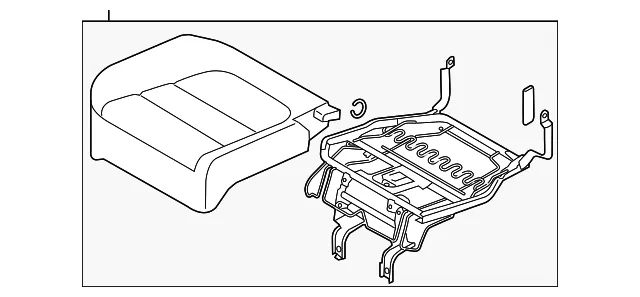 Cushion Assembly - Passenger Side (RH) - Mazda (KD35-88-210C-02)