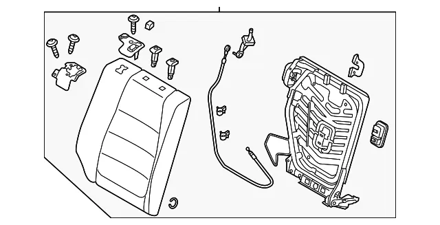 Back R Rear Seat - Passenger Side (RH) - Mazda (KD37-88-230E-34)