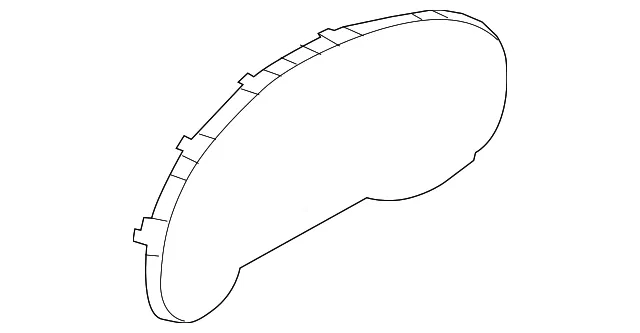 Instrument Panel Lens - Mazda (KD45-55-447) - view 2