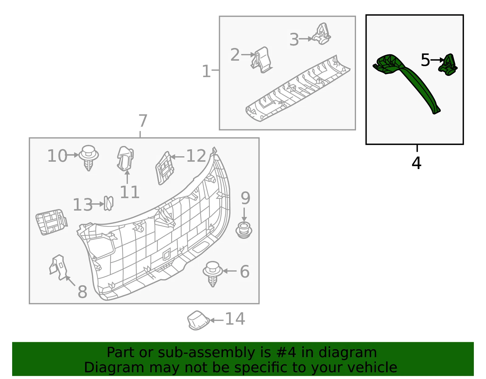 Side Trim - Driver's Side (LH) - Mazda (KD45-68-950A) - view 3