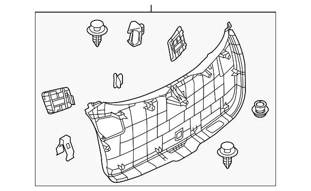 Lift-Gate Trim - Mazda (KD45-68-960) - view 2