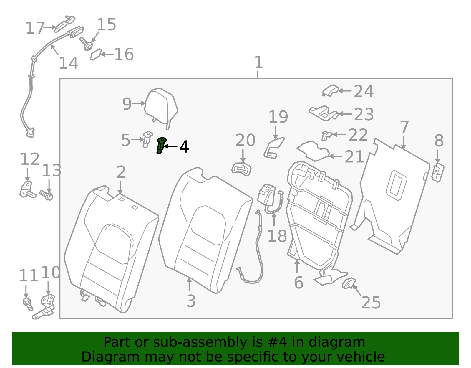 Headrest Guide - Mazda (KD45-88-1G9-02) - view 3