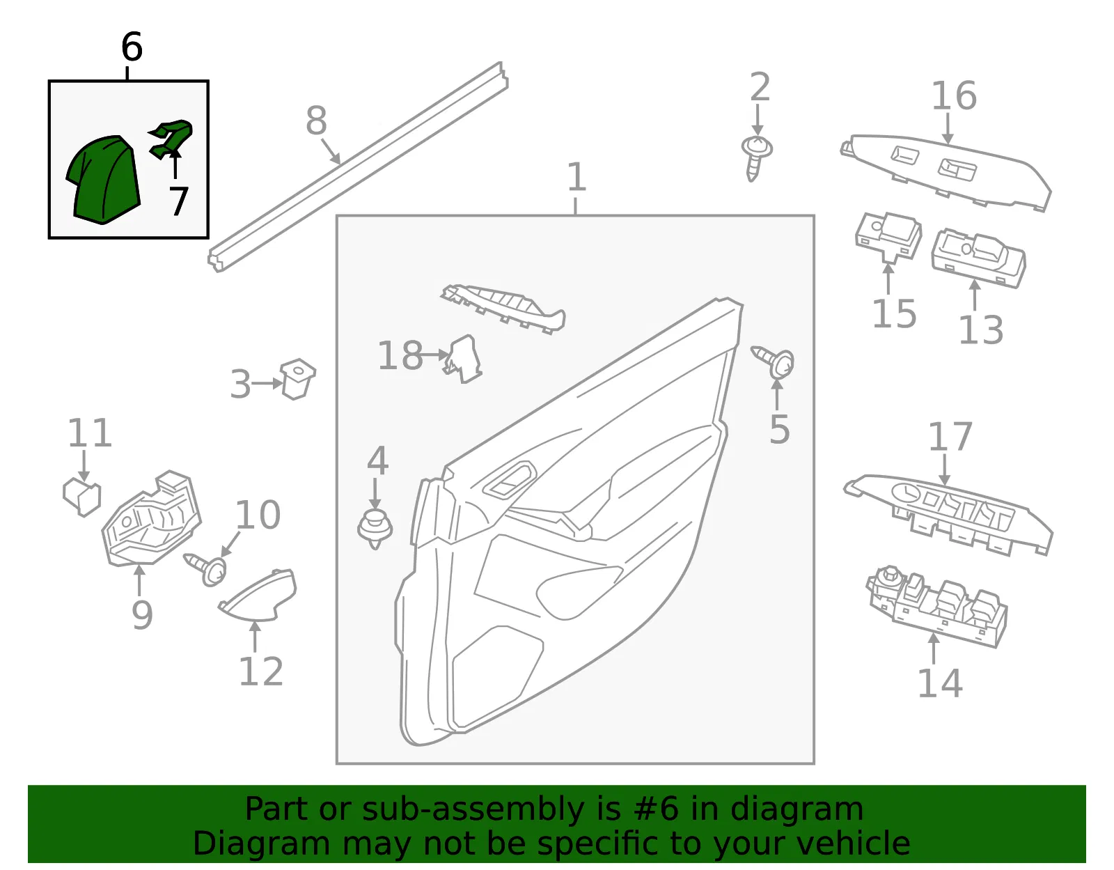 Corner Trim - Passenger Side (RH) - Mazda (KD456911Y02) - view 3