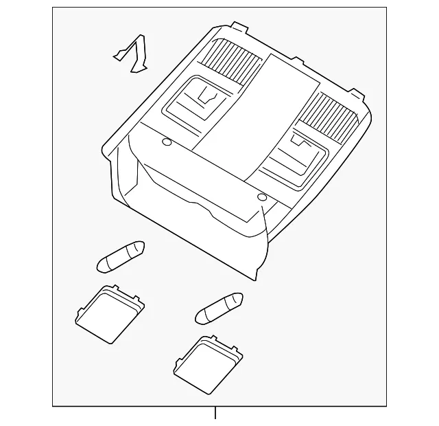 Overhead Console - Mazda (KD47-69-970D-75) - view 2