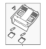 Overhead Console - Mazda (KD47-69-970D-75) - view 5