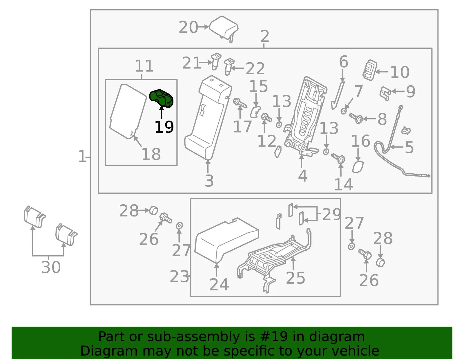Cup Holder - Mazda (KD49-88-2B7-02) - view 3