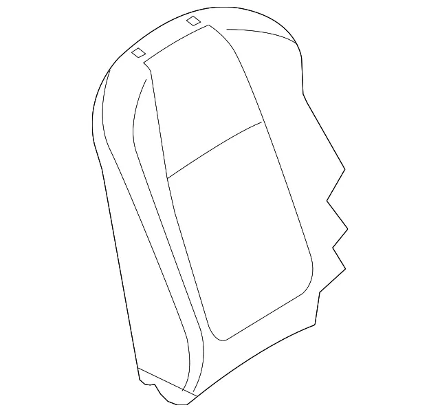 Seat Back Cover - Passenger Side (RH) - Mazda (KD51-88-131-34)