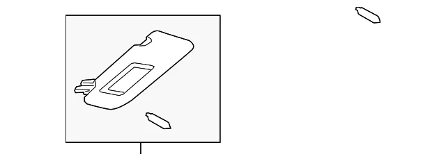 Sun-Visor - Driver's Side (LH) - Mazda (KE40-69-320E-75)