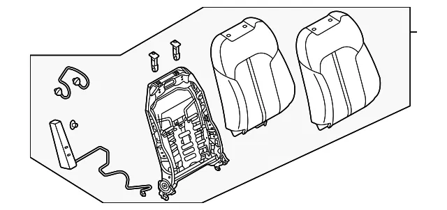 Seat Back Assembly - Mazda (KEVB-88-130-02)