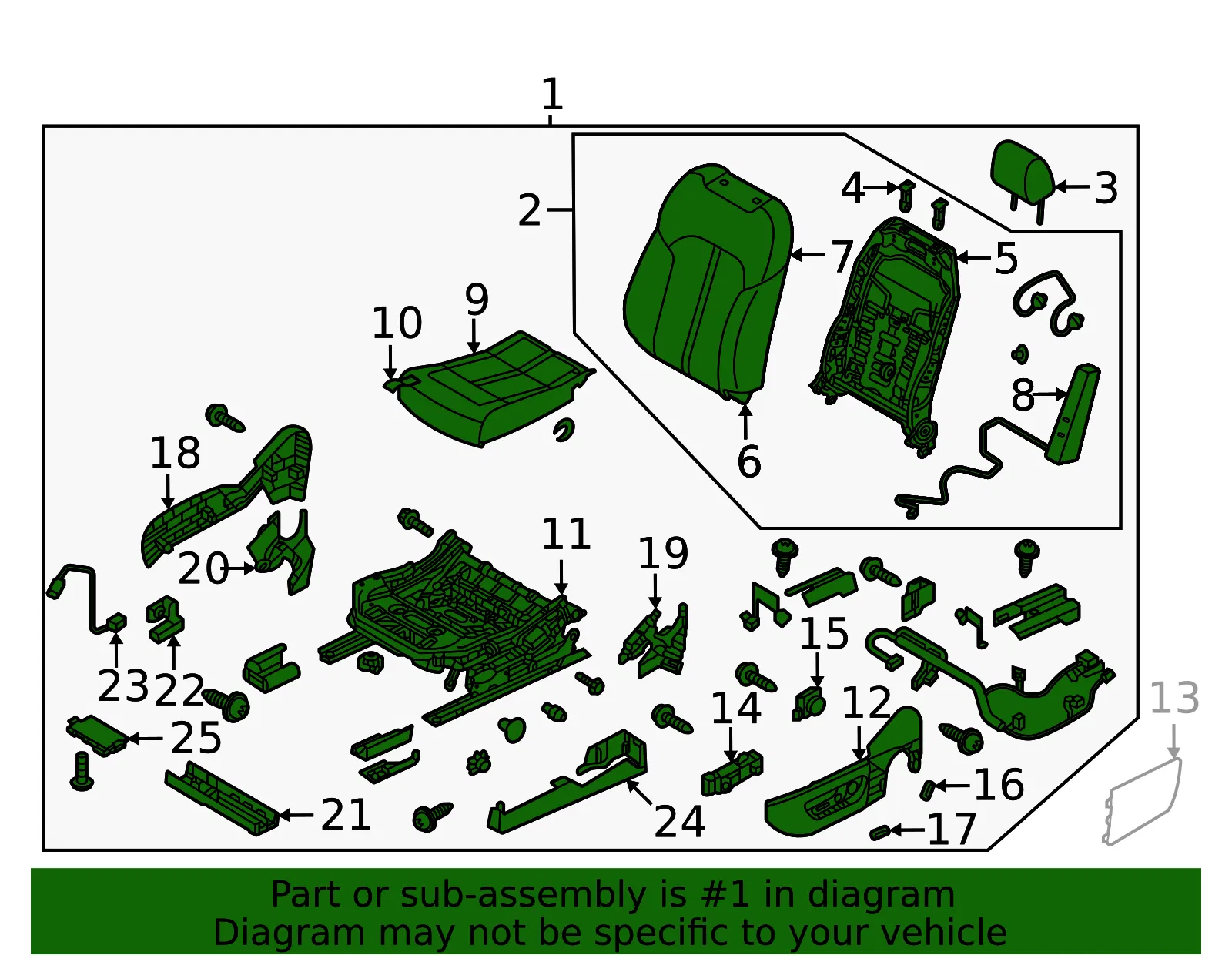 Seat Assembly - Mazda (KEVD-57-150F-02) - view 2