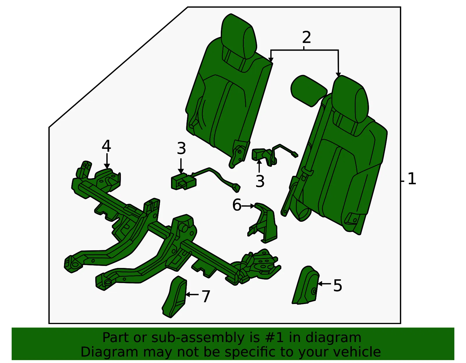 Seat Back Assembly - Mazda (KEVE-57-30XC-27) - view 2