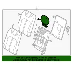 Headrest - Mazda (KEVE-88-340-27) - view 4