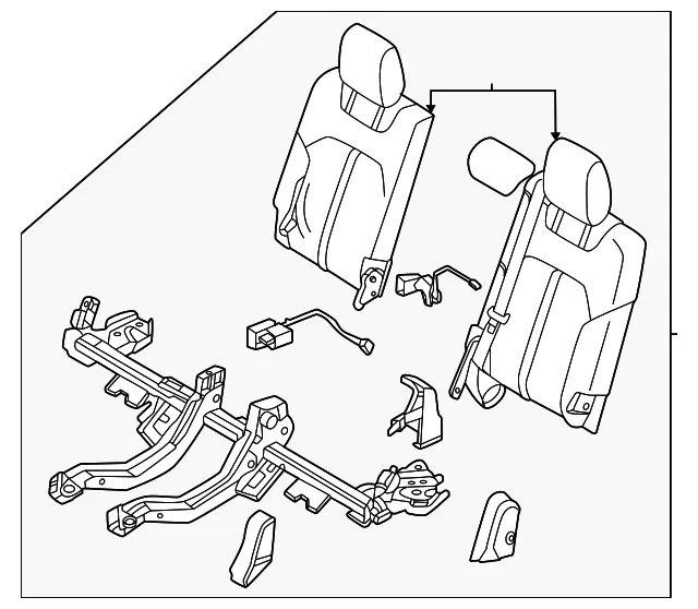 Seat Back Assembly - Mazda (KEWP-57-30XC-39)