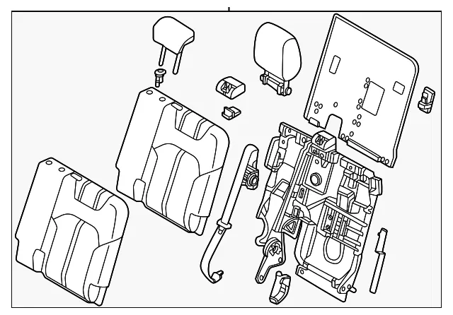 Seat Back Assembly - Mazda (KEWP-88-380-39)