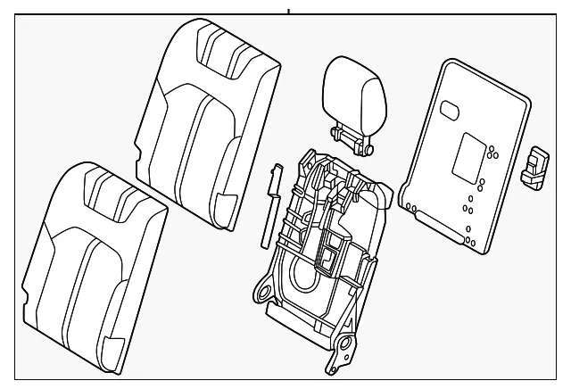 Seat Back Assembly - Mazda (KEWS-57-25XC-39)