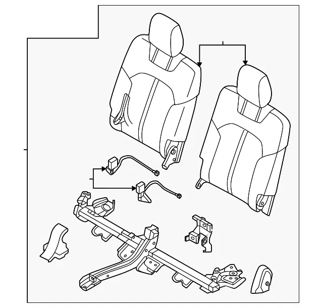 Seat Back Assembly - Mazda (KFAA-57-30XC-39)