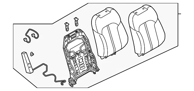 Seat Back Assembly - Mazda (KFAB-88-130-39)